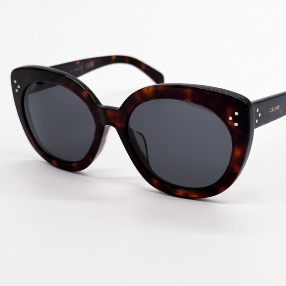 NEW CL40295F 52A CELINE SUNGLASSES HAVANA GREY EYEWEAR - Picture 5 of 9